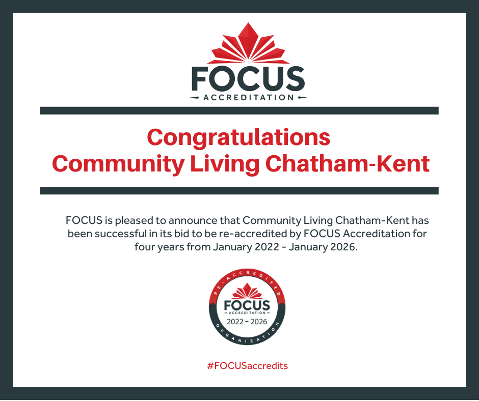 Congratulations Community Living Chatham-Kent