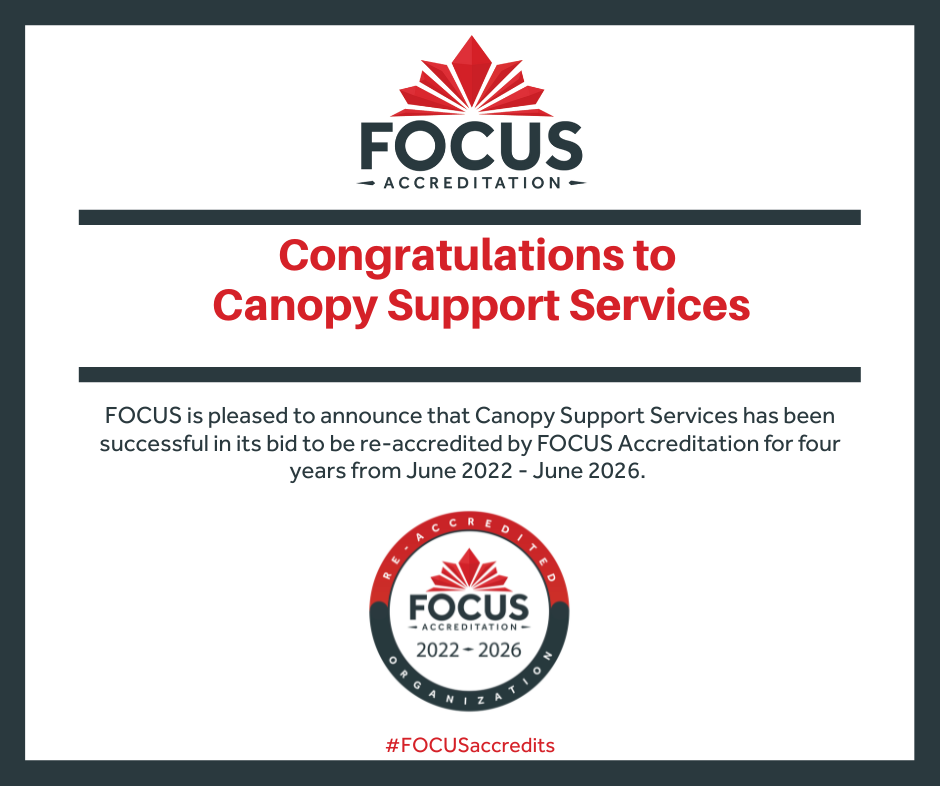 Congratulations to Canopy Support Services